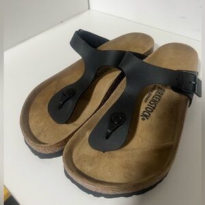 Birkenstock Women's Black and Brown Sandals